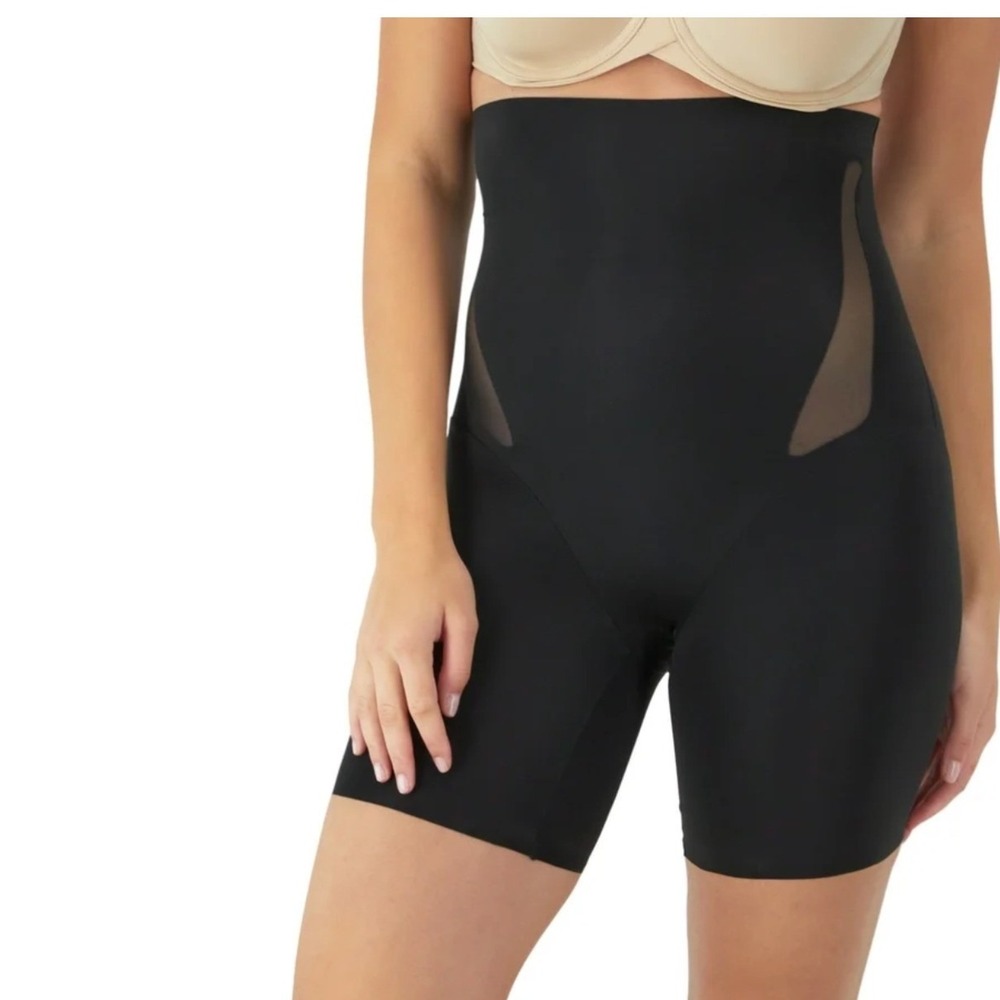 Maidenform Flexees High Waist Sculpting Shaping Shorts 3XL (22-24) Black New - Picture 2 of 8